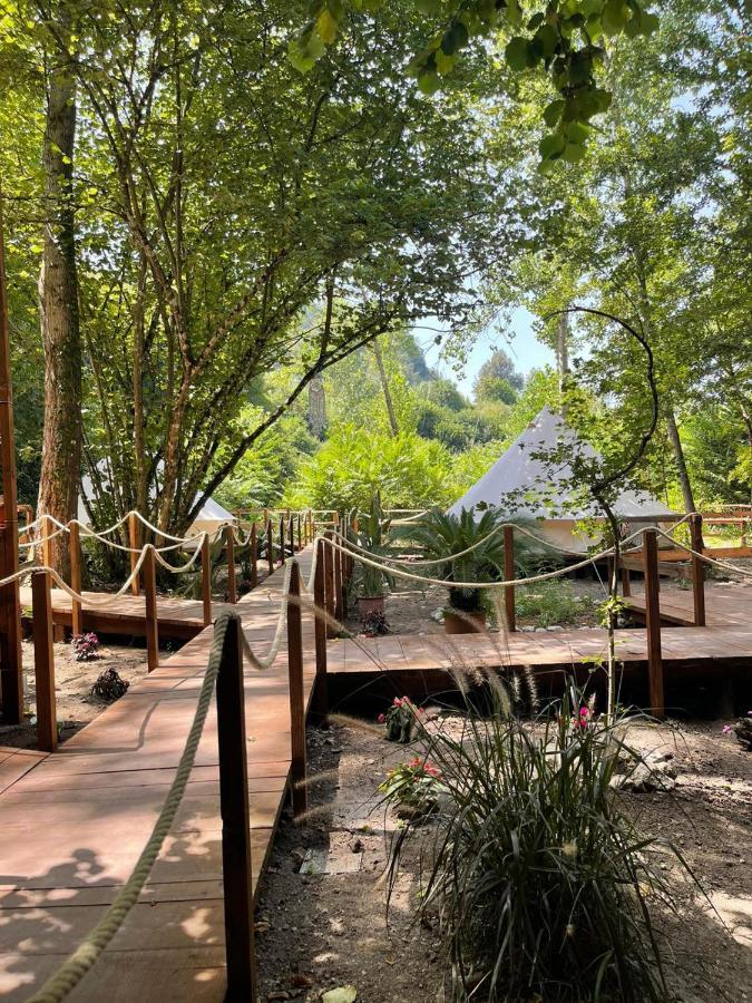 River Tribe Glamping Laino Borgo Exterior foto