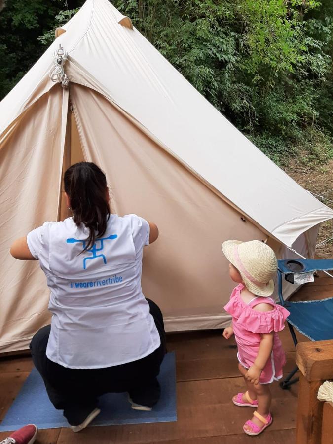 River Tribe Glamping Laino Borgo Exterior foto